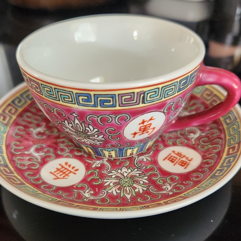 Old China Cup & Saucer - Excellent Condition